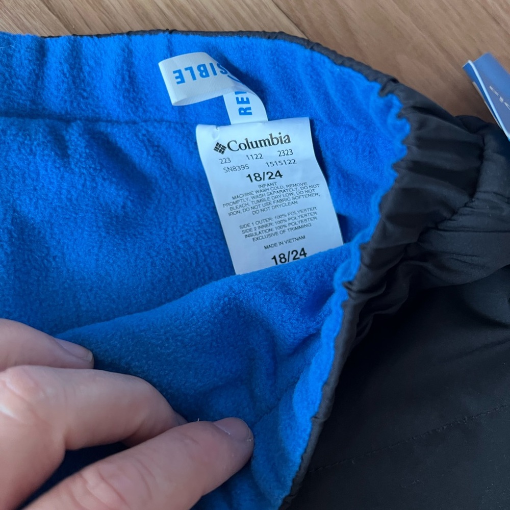 Columbia Fleece Lined Reversible Snow Pants |  18-24 months | Brand New w Tags